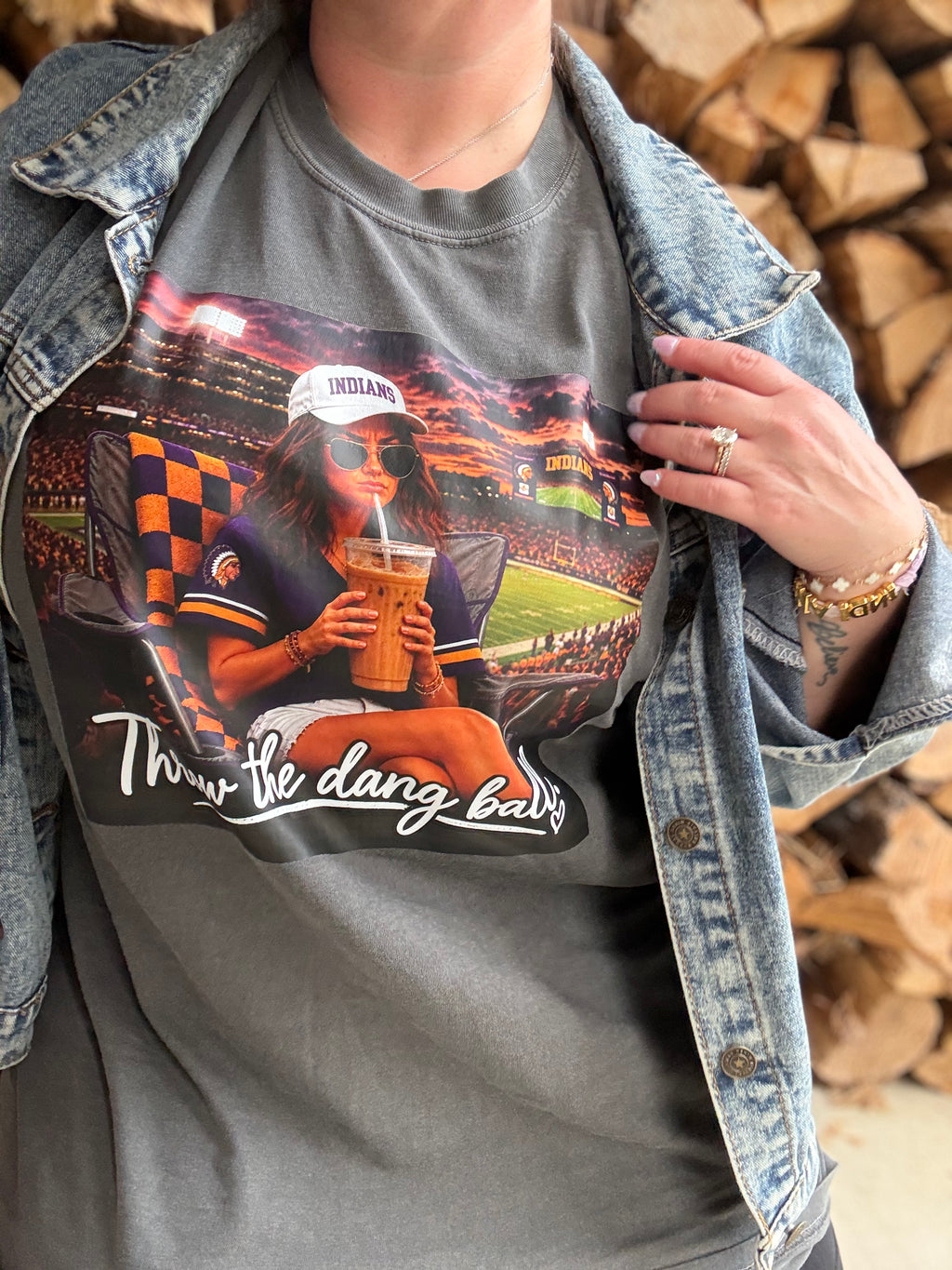 Throw the dang ball tee