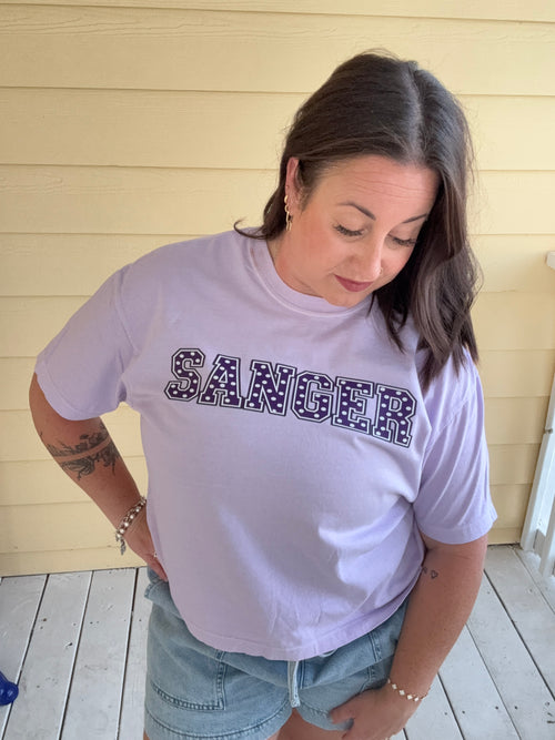 Lavender Dot tee