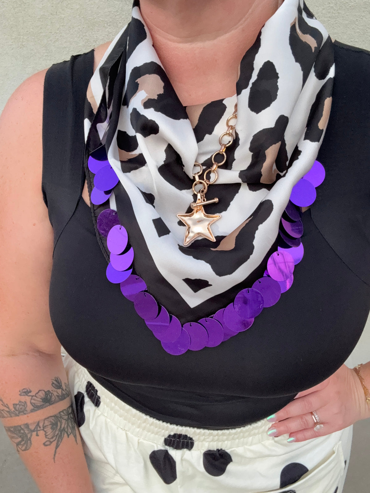 Sequin Silkie Bandana