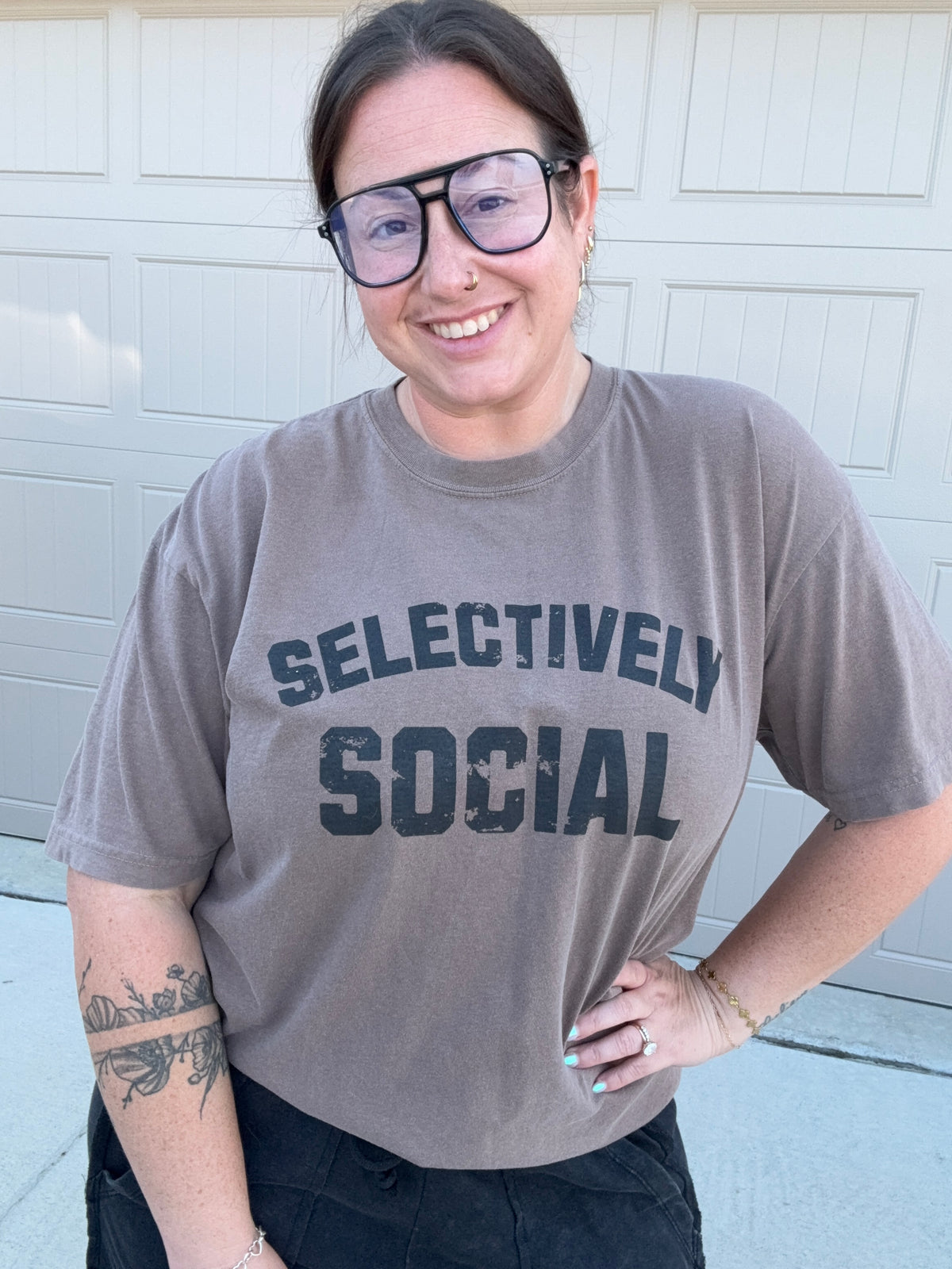 Selectively Social Tee