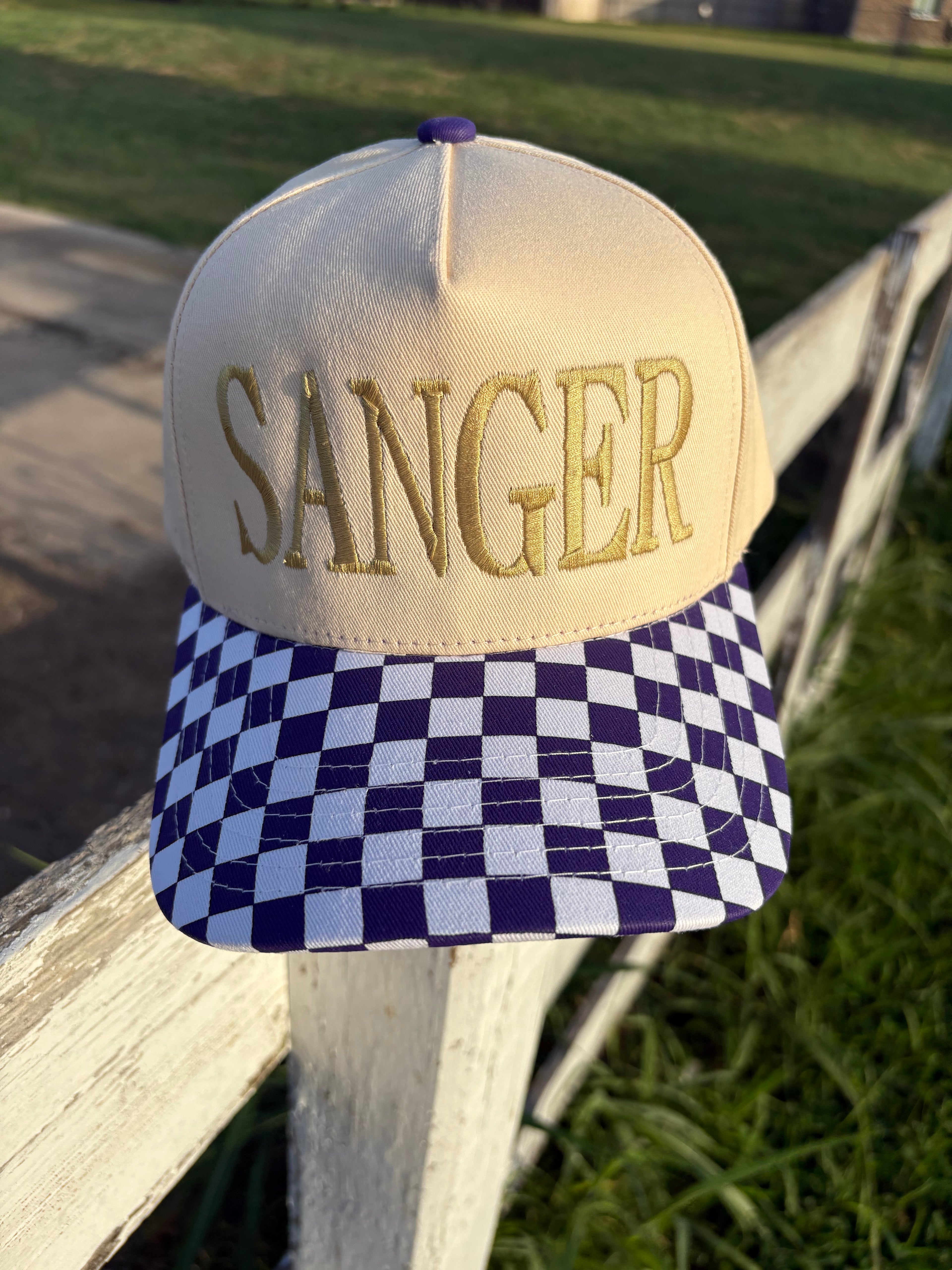 Checkered Trucker Hat