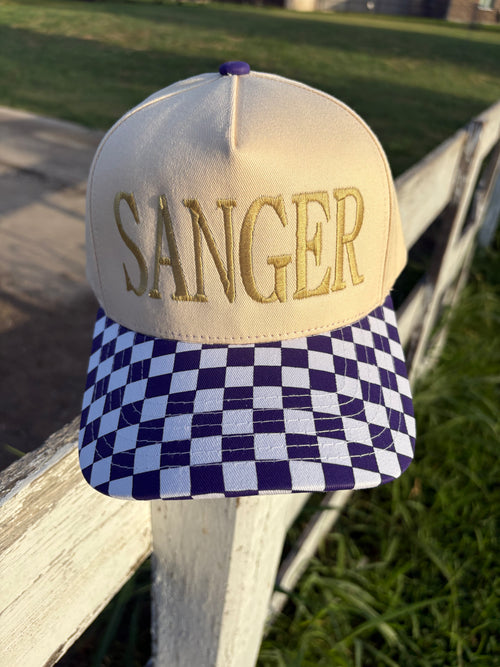 Checkered Trucker Hat