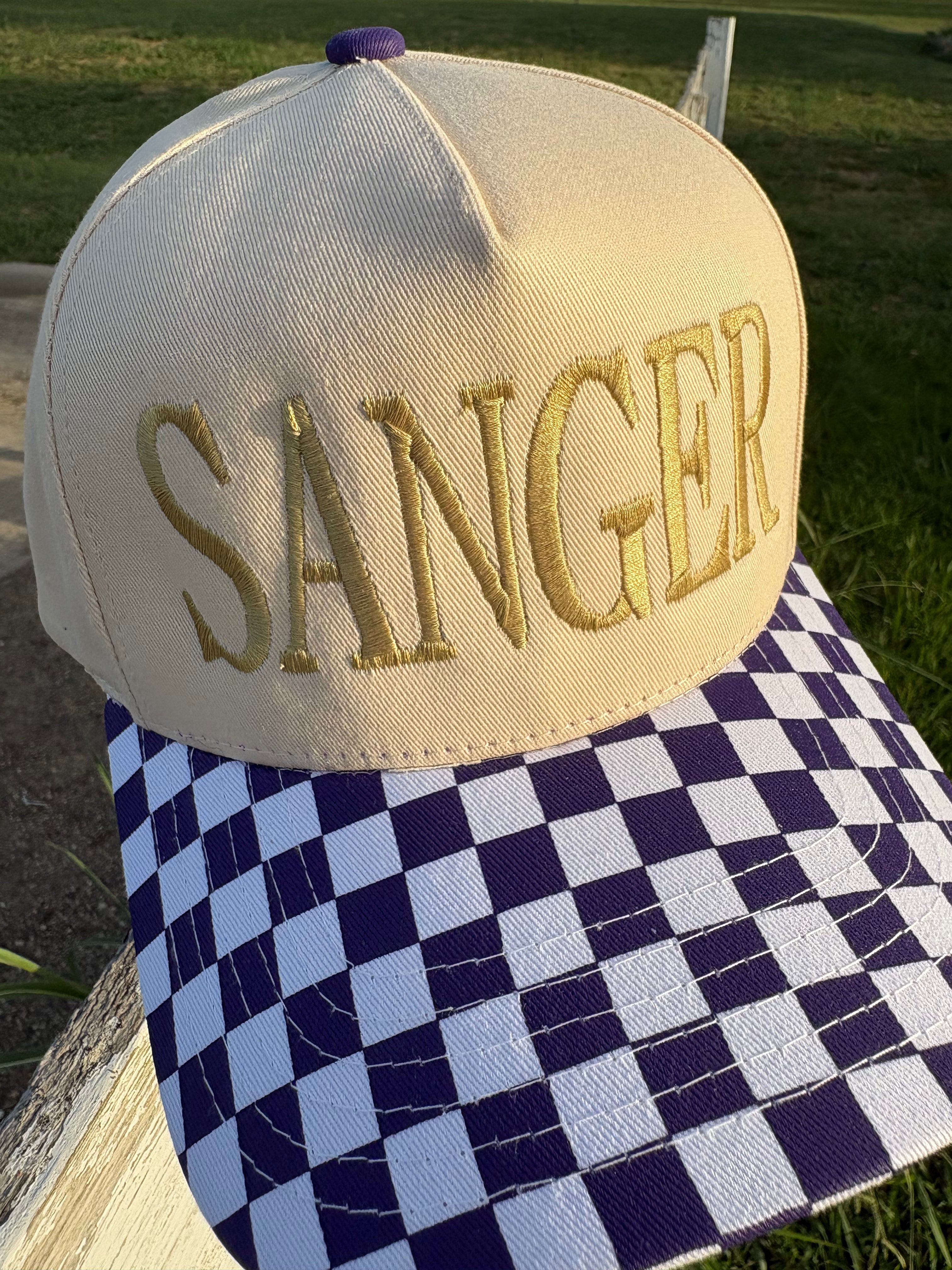 Checkered Trucker Hat